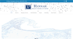 Desktop Screenshot of hannahrestoration.com