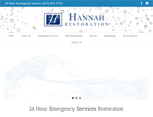 Tablet Screenshot of hannahrestoration.com